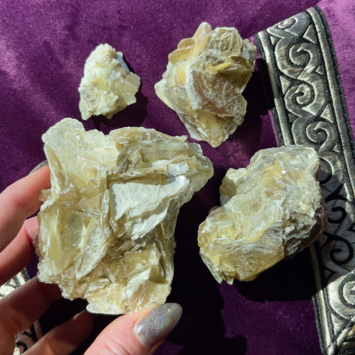 Natural Golden Mica Cluster