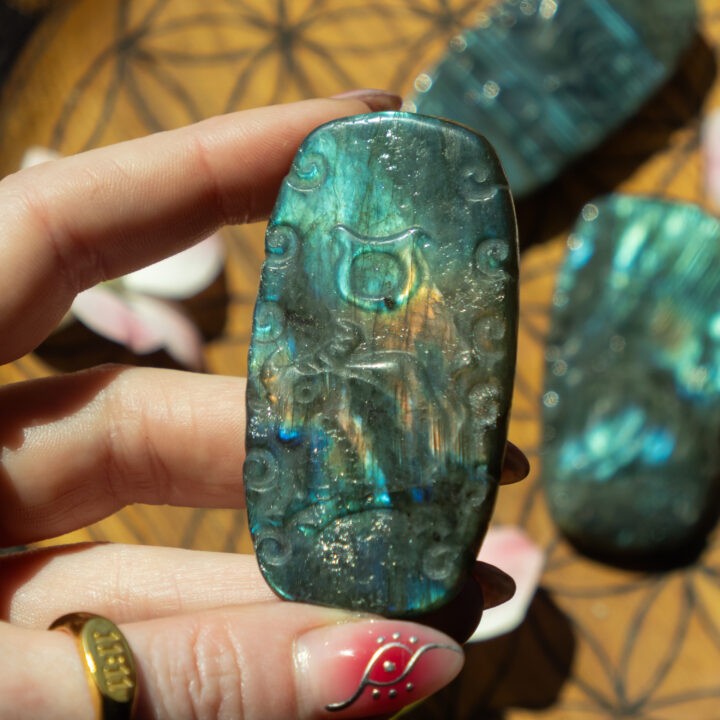 Taurus Labradorite Palm Stone