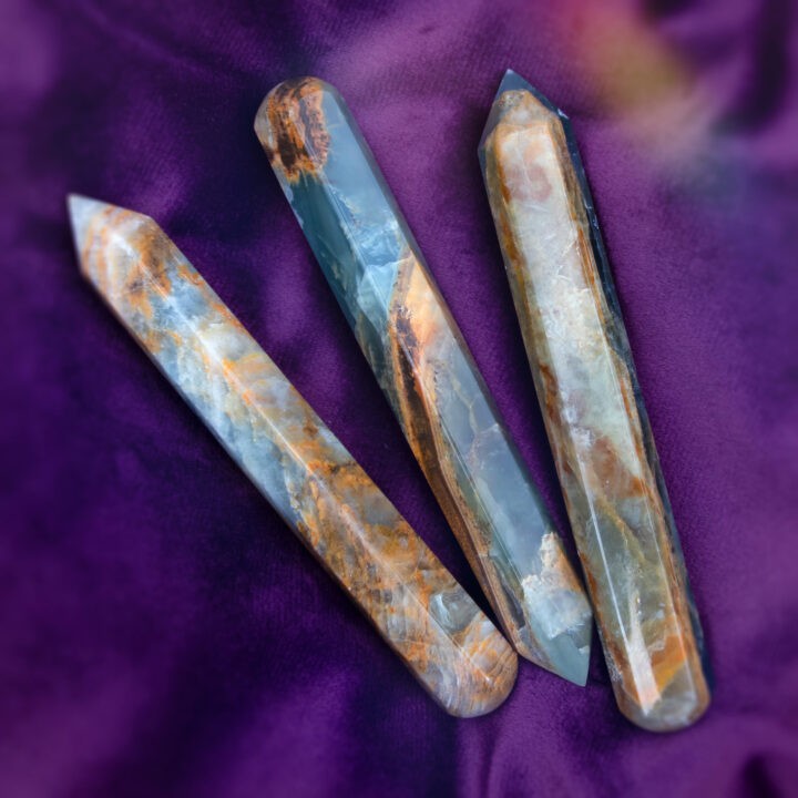 Lemurian Blue Calcite Wand