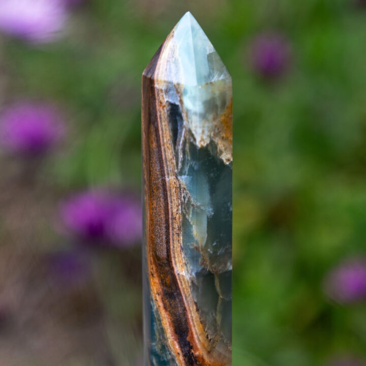 Lemurian Blue Calcite Wand