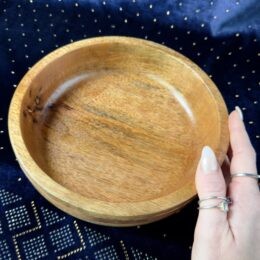 Misfit Minerals: Apothecary Neem Wood Offering Bowl