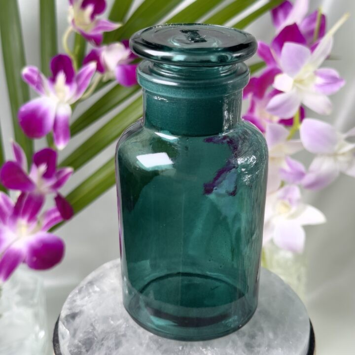 Teal Apothecary Jar