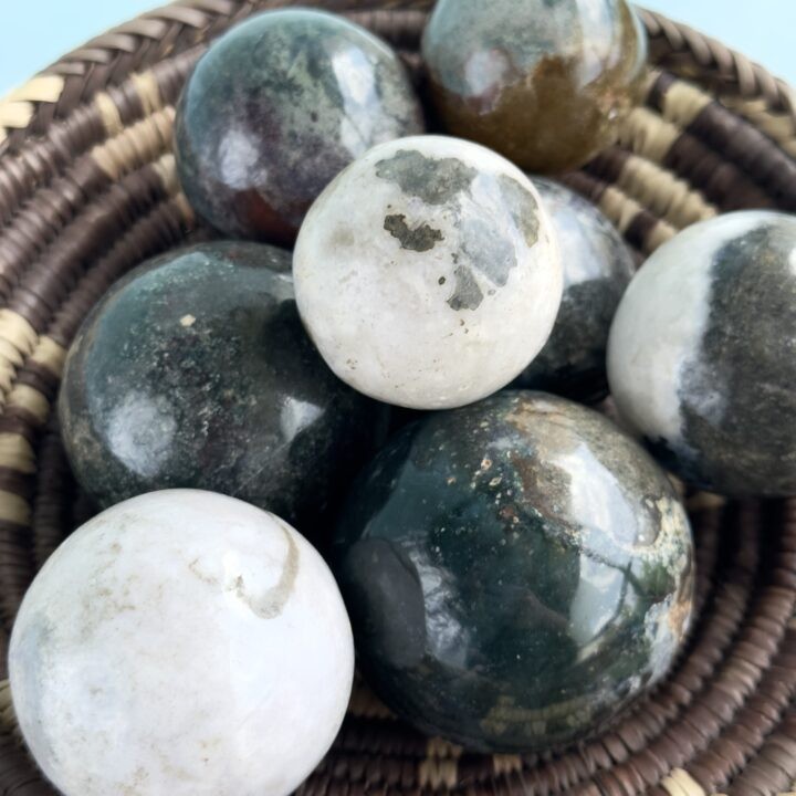 Misfit Minerals: Purple Moss Agate Sphere