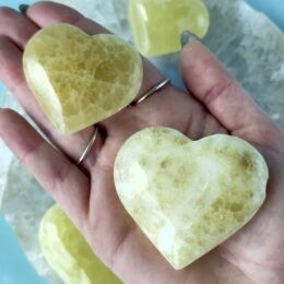 Misfit Minerals: Yellow Calcite Heart