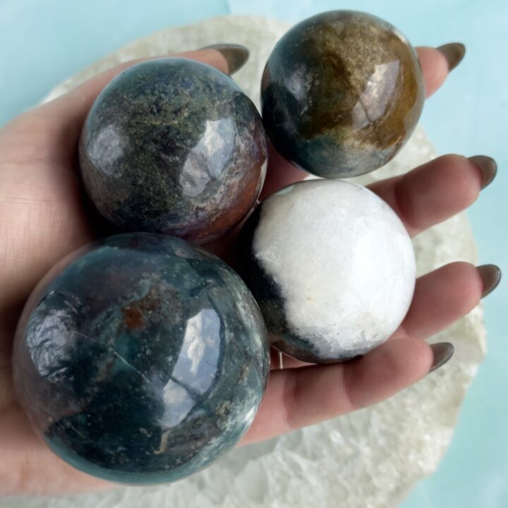 Misfit Minerals: Purple Moss Agate Sphere