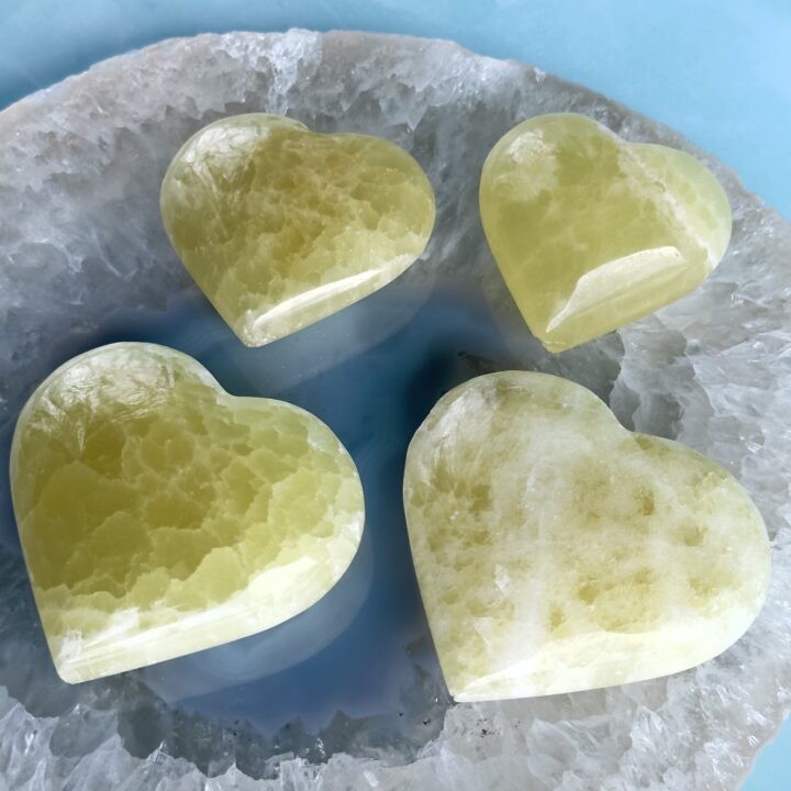 Misfit Minerals: Yellow Calcite Heart