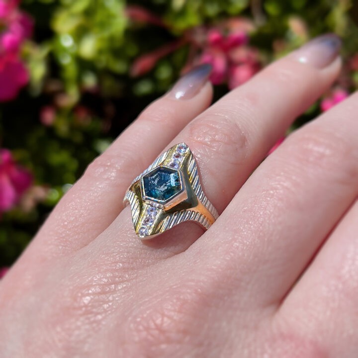 Blue Kyanite & Tanzanite Ring