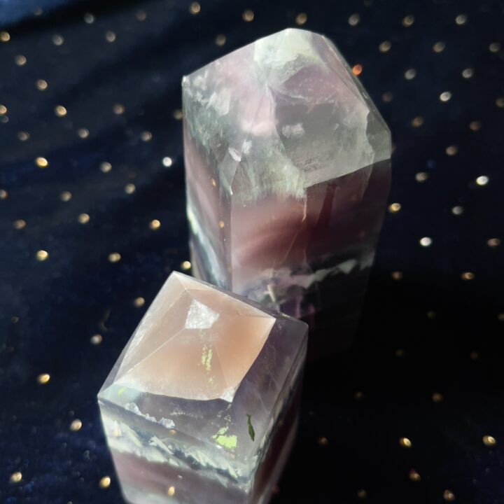 Gemstone Sale: Rainbow Fluorite Obelisk