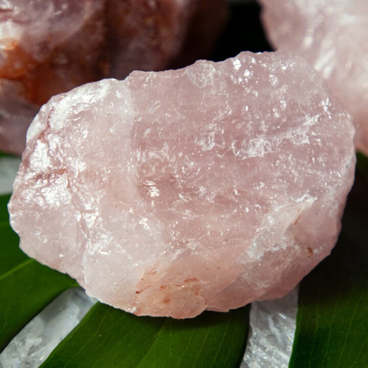 Natural Rose Quartz with Red Hematoid Quartz