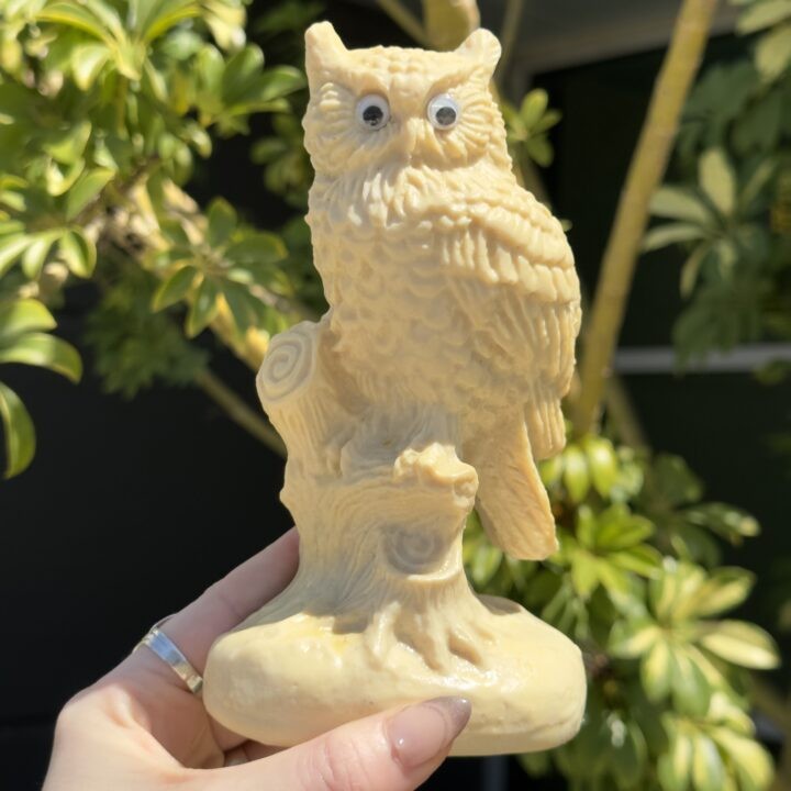 Misfit Minerals: Resin & Bone Owl