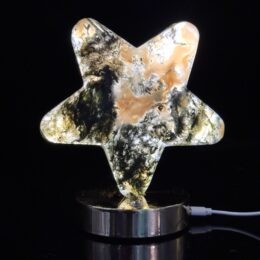 Misfit Minerals: Moss Agate Lamp