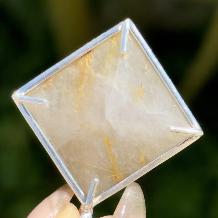 Misfit Minerals: Golden Rutilated Quartz Magician Pendant