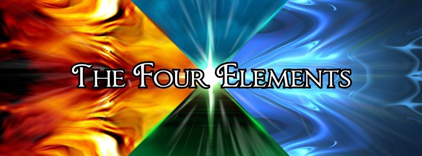 The Four Elements related to spiritual practices and rituals Banner