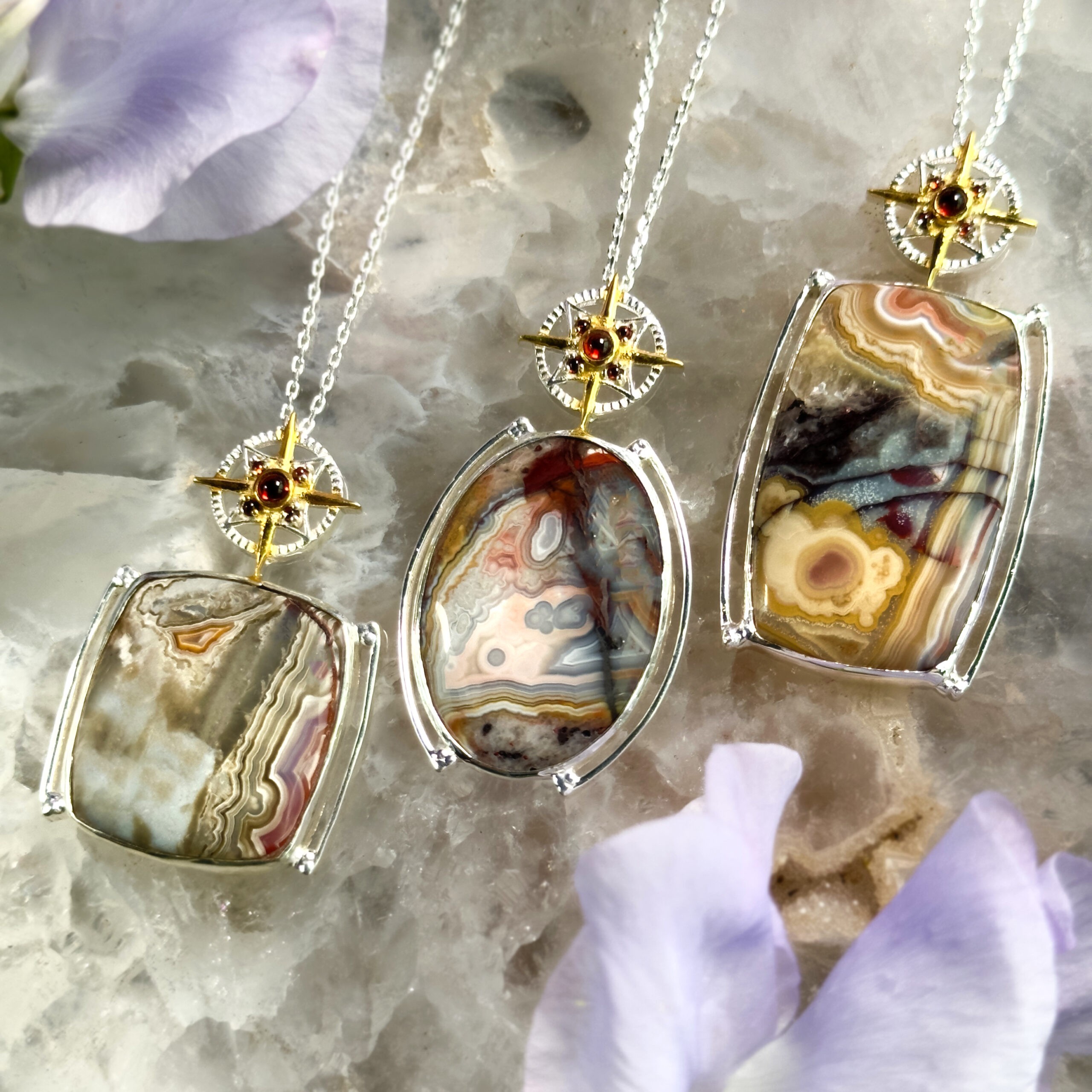 Crazy Lace Agate 2024 Necklace Set