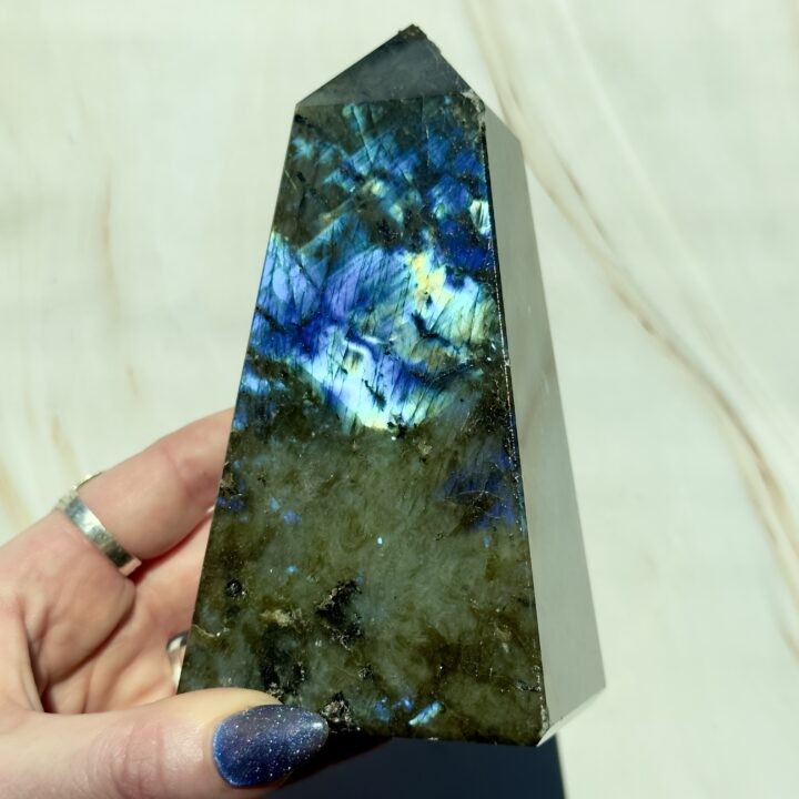 Misfit Minerals: Labradorite Obelisk