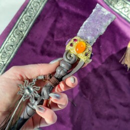 Amethyst Peacock Priestess Wand