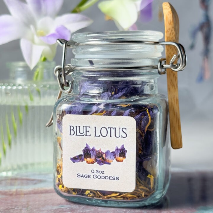 Blue Lotus Herb Jar