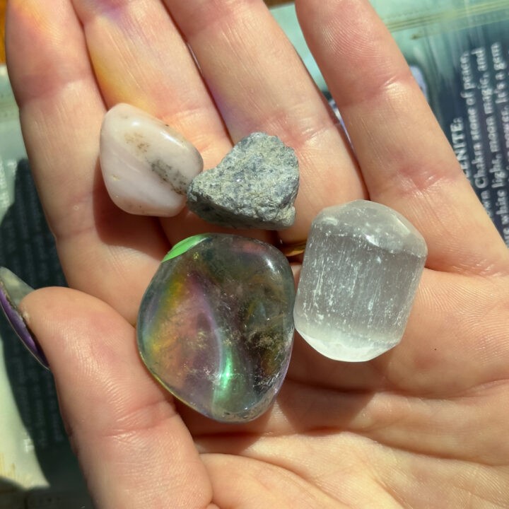 Rainbow Lotus Crystal Quad