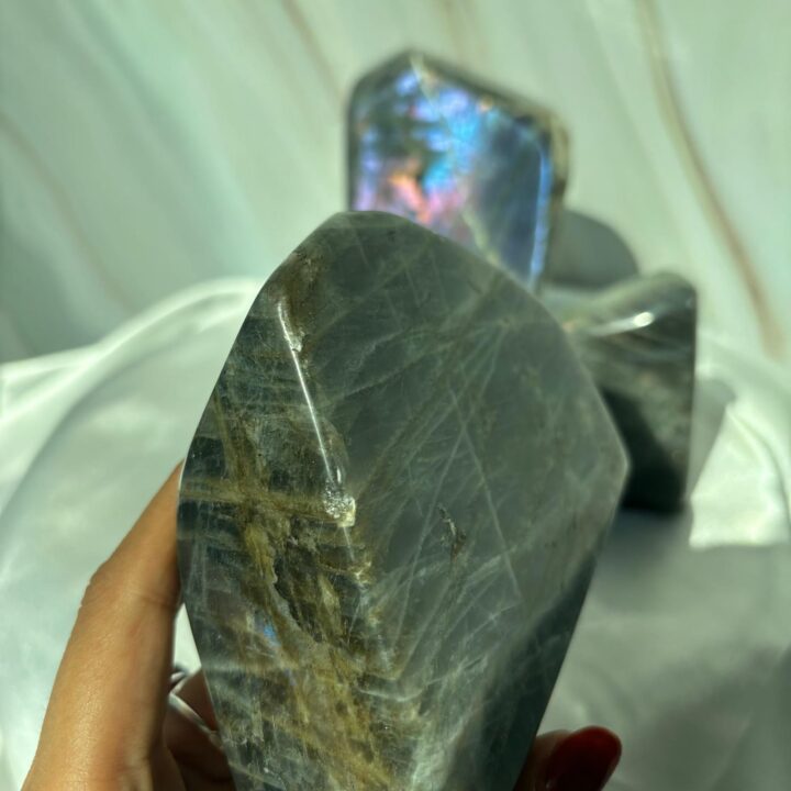 Freeform Purple Flash Labradorite