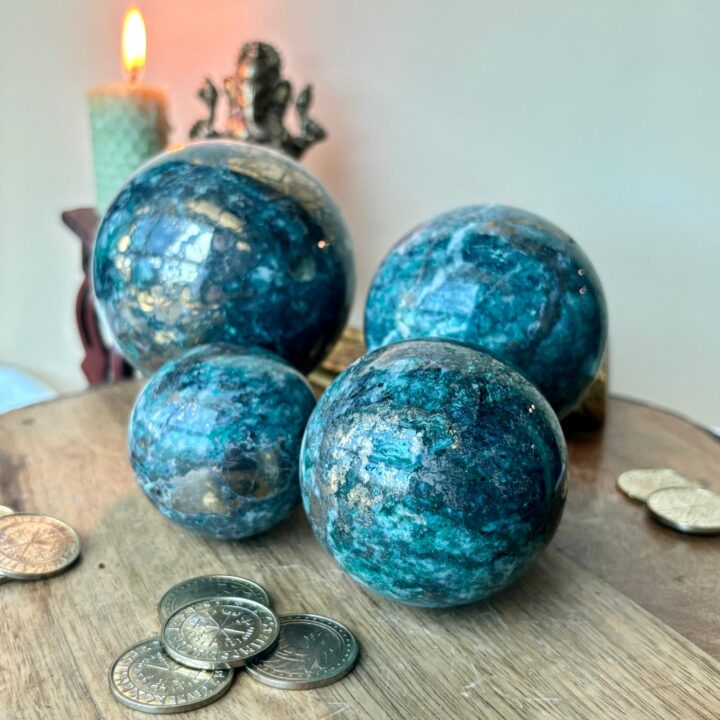 Jade & Pyrite Sphere