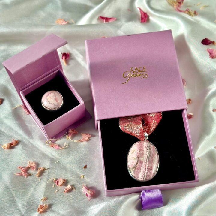 Rhodochrosite & Pink Tourmaline Jewelry Duo