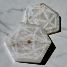 Sacred Geometry Quartz Charging Plate