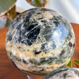 Seraphinite & Phenakite Sphere