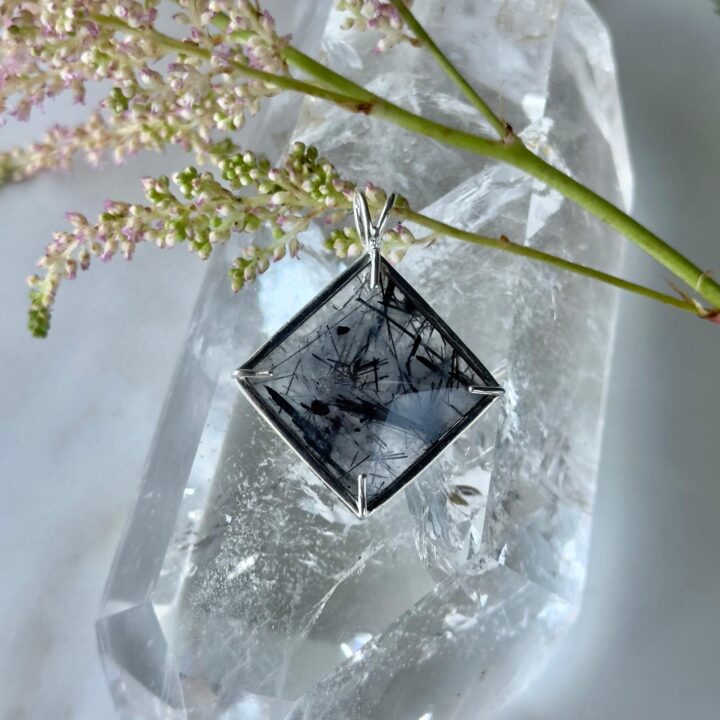 Tourmalinated Quartz Magician Pendant