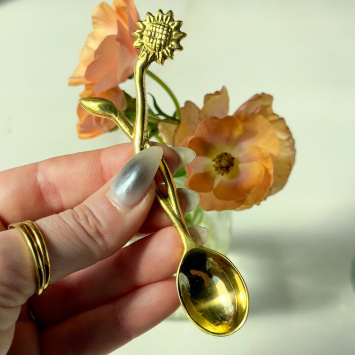 Sunflower Brass Spoon