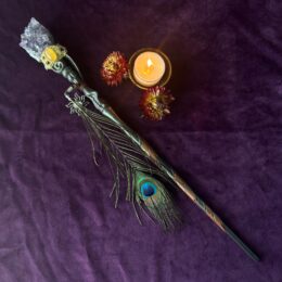 Amethyst Peacock Priestess Wand