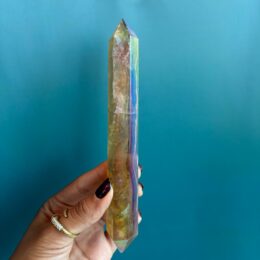 Angel Aura Yellow Fluorite Wand