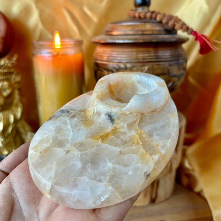 Red Hematoid Quartz Palo Santo Holder