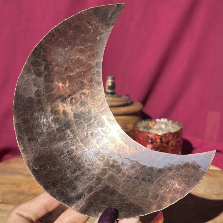 Crescent Moon Hammered Copper Bowl