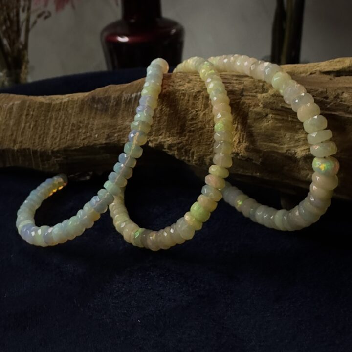 Faceted Ethiopian Yellow Opal Bracelet