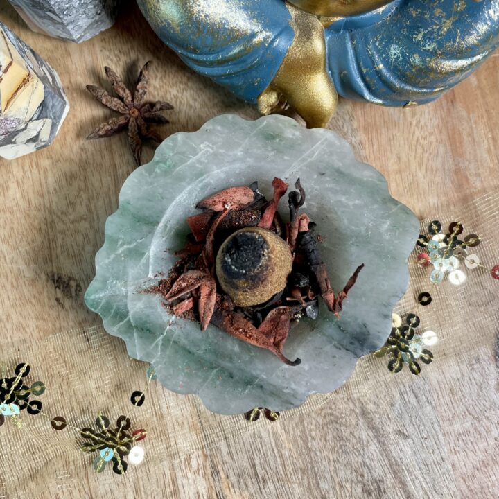 Green Aventurine & Quartzite Diya Dish