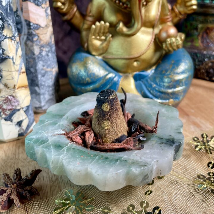 Green Aventurine & Quartzite Diya Dish