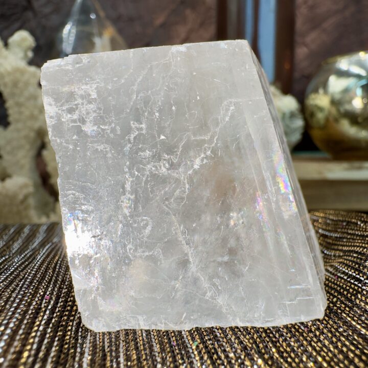 AAA-Grade Clear Optical Calcite Rhombohedron