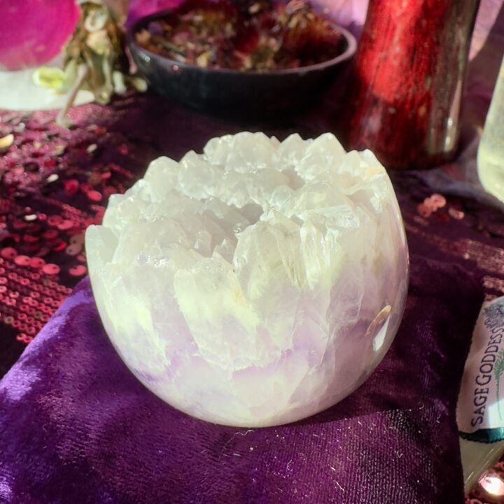 Indonesian Amethyst Geode Sphere