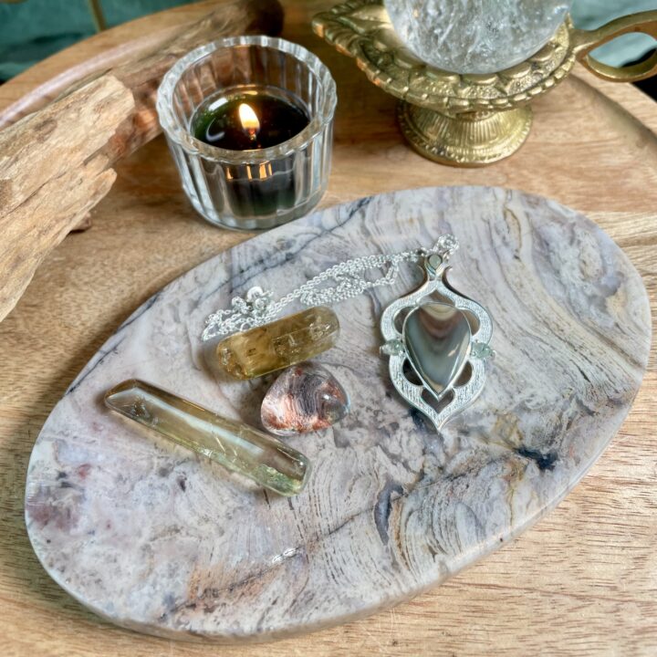 Mushroom Jasper Altar Tray