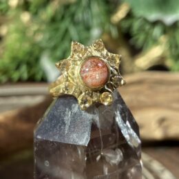 Sunstone & Citrine Sun Ring